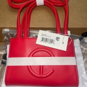 Telfar Red Small Shipping Bag